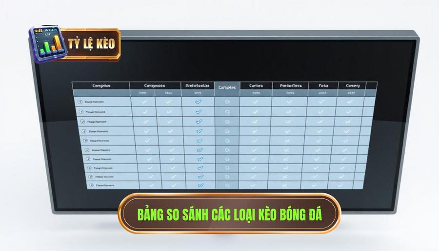 Hiểu đúng tỷ lệ kèo để đưa ra lựa chọn hợp lý hơn 3 Bảng so sánh đặc điểm các loại kèo